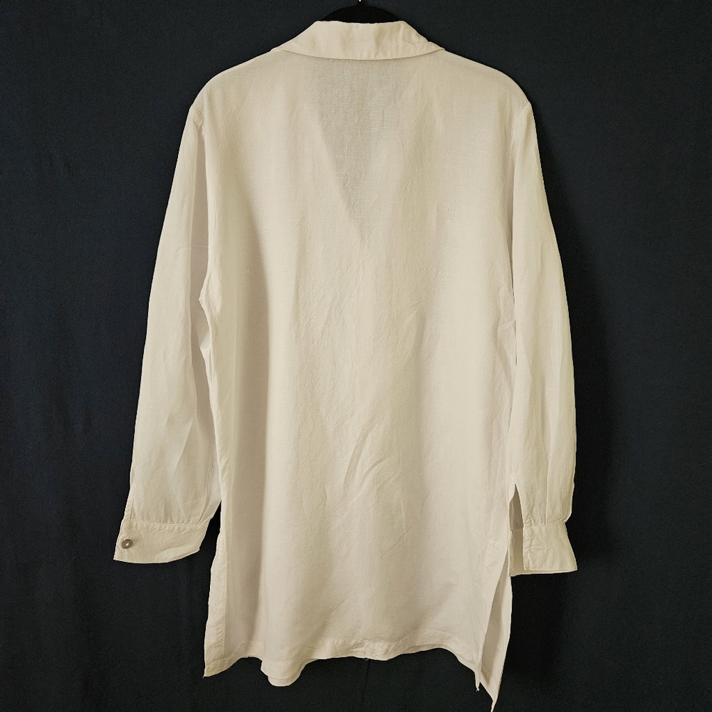 Dialogue White Off White Collared Button Down Shirt Long Sleeve‎ Size Small - Picture 2 of 6